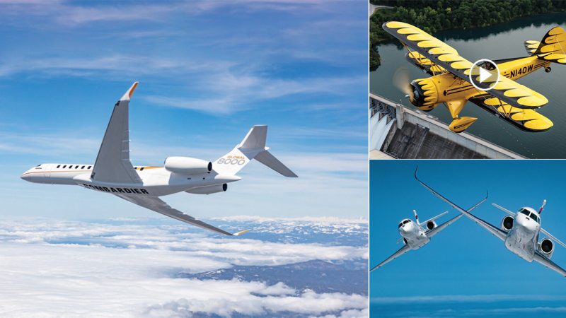 New aircraft, ranging from business jets to experimental models