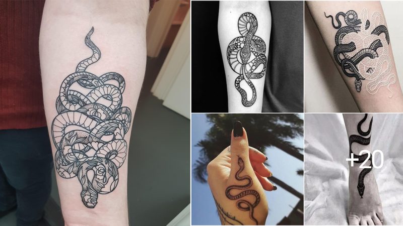 20+ Simple Snake Tattoo Ideas