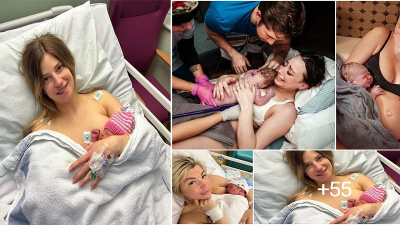Heartwarming birth images of mothers holding their babies for the first time