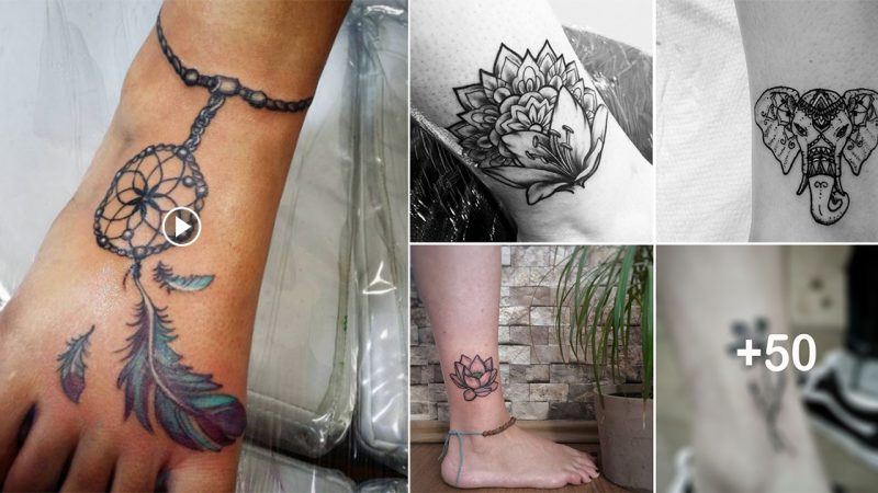 50+ one-of-a-kind ankle tattoos for men and women (2023) tribal style