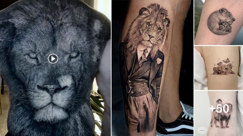 Top 50 lion tattoos to be proud of