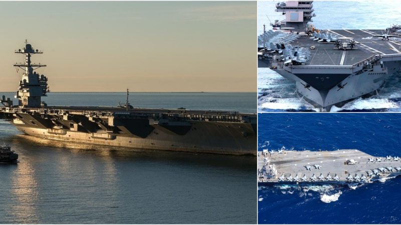 The Mighty USS Gerald R. Ford: Largest Aircraft Carrier in the World Takes Action