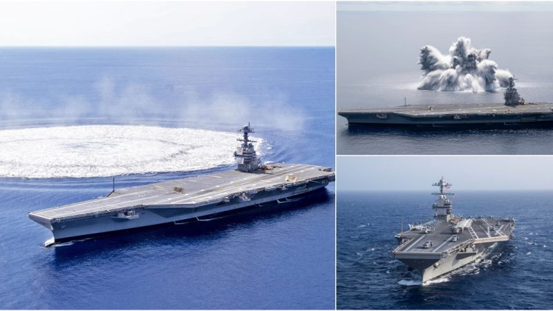 U.S. Aircraft Carrier Readied for Combat Missions