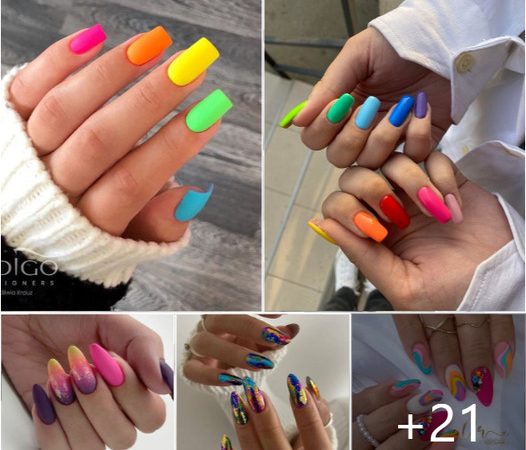 Top 40 Stunning Nail Designs in Vibrant Colors