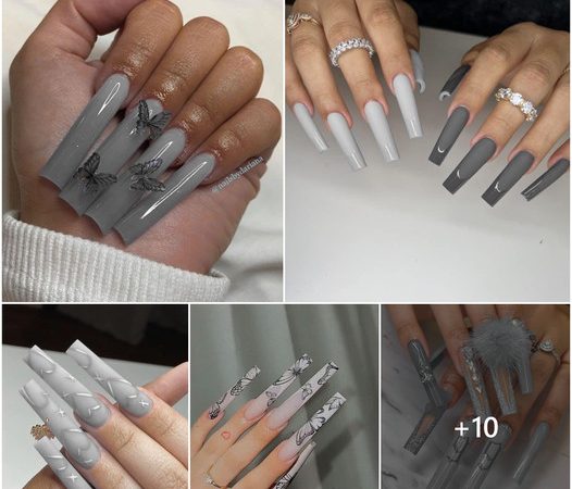 10+ Stylish and Contemporary Gray Nail Ideas for Your Next Manicure