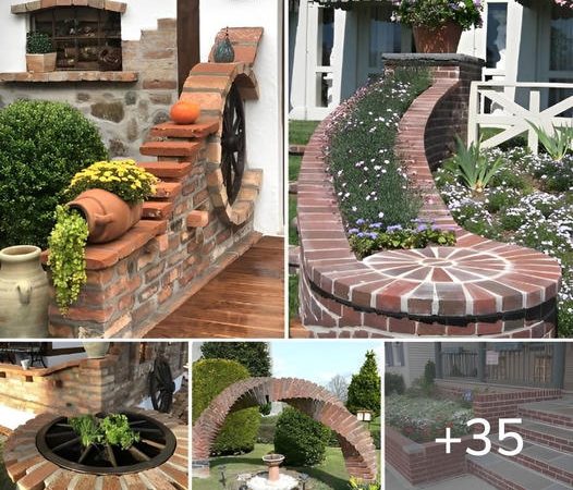 35 Creative DIY Brick Yard Decor Ideas