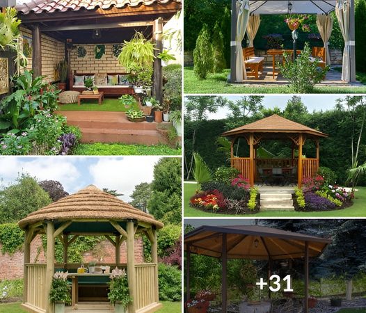 Elevating Outdoor Living: 35 Inspiring Gazebo Pavilion Ideas for Your Backyard