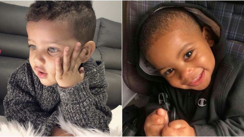 Embracing Strength and Resilience: The Boy with Piercing Blue Eyes and Firm Black Skin